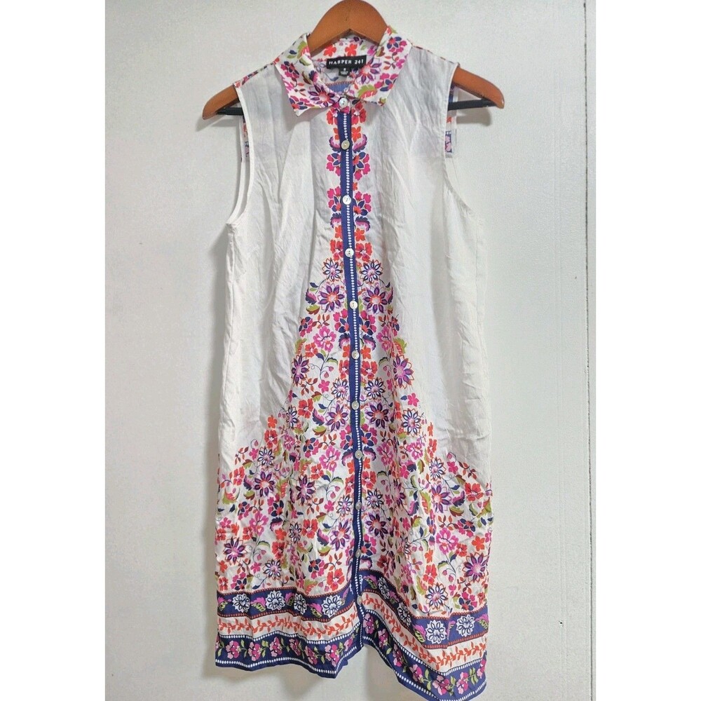 Harper 241 Dress Womens S Tropical Midi Boho Cottagecore Granola Floral Festival